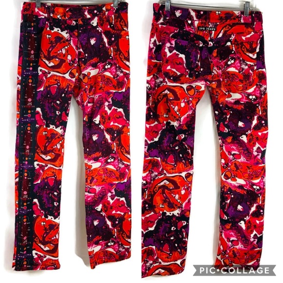 Jean Paul Gaultier Denim - Jean Paul Gaultier Lava Lamp Club Button Fly Jeans